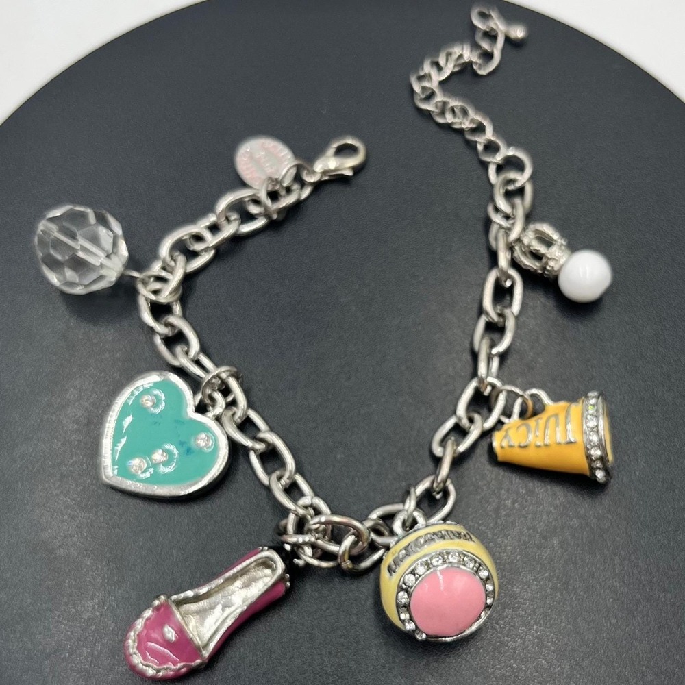 Juicy Couture 2008 Limited Edition Y2K Mall Girl Ballet Megaphone Charm Bracelet